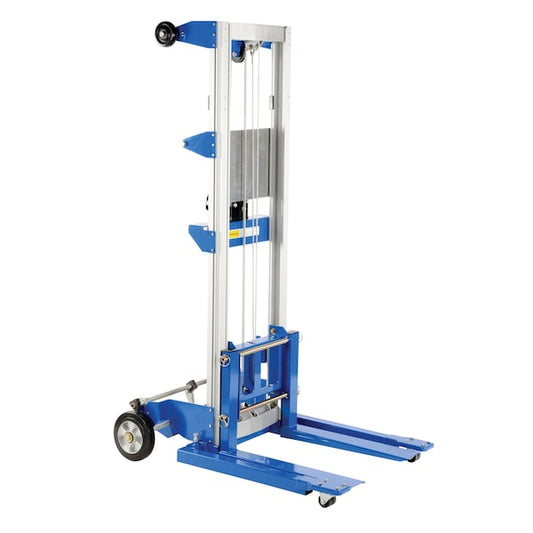 Vestil A-LIFT-S-HP Winch Lift Truck Adj. Straddle, Load Cap. 400 lb.