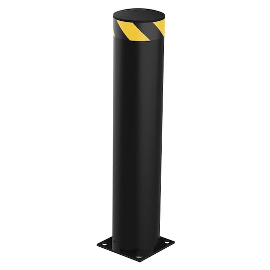Vestil BOL-42-8.5-BK STEEL PIPE SAFETY BOLLARD 42"X8.5" BLACK