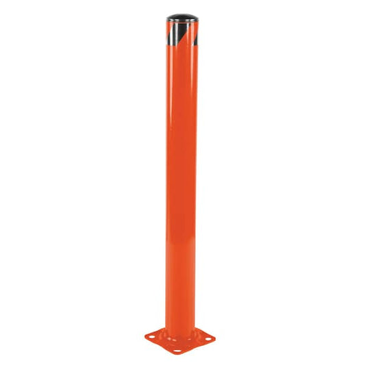 Vestil BOL-48-4.5-OR STEEL PIPE SAFETY BOLLARD 48"X4.5" ORNGE