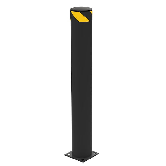Vestil BOL-48-6.5-BK STEEL PIPE SAFETY BOLLARD 48"X6.5" BLACK