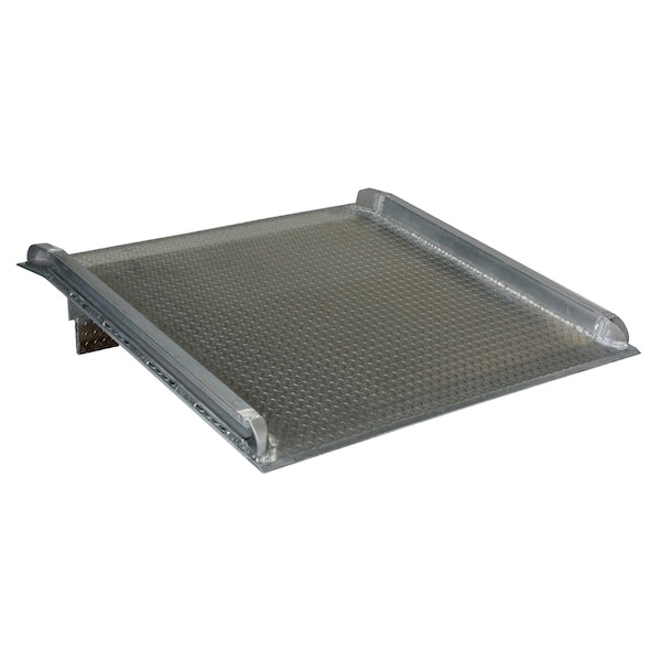 Vestil BTA-15006048 60" x 48" Aluminum Truck Dockboard, 15000 lb Capacity