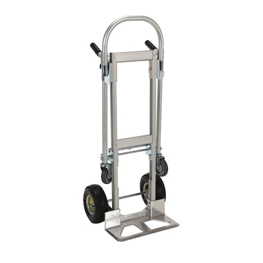 Vestil CAHT-500 Silver Aluminum Convertible Hand Truck 500 lb/Platform 650 lb Capacity