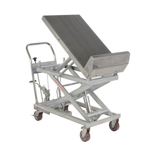 Vestil CART-1000-LT-PSS Partially SS Lift, Tilt Cart, 1K, 22x33.6