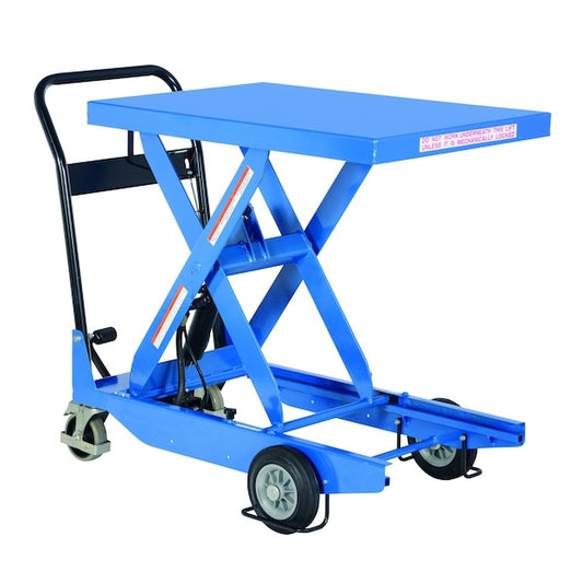 Vestil CART-1000-S-HR Premium Single Scissor Cart, 1000 lb. Cap, 23-3/5"W, 35-2/5"L