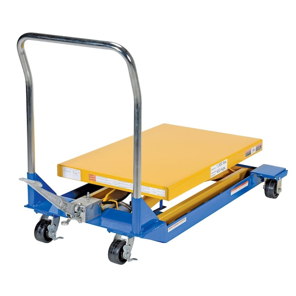 Vestil CART-23-10-M Foot Pump Scissor Cart, 1000 lb. Cap, 36"W, 24"L