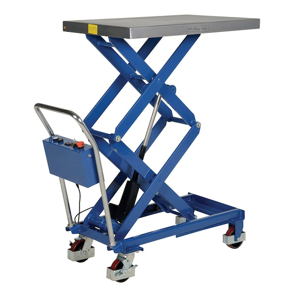 Vestil CART-400-D-LA Linear Scissor Cart, 400lb, 23.625 x 35.5