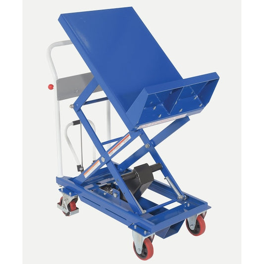 Vestil CART-400-LT Blue Lift & Tile Cart With Sequence Select 400 lb 30 x 19.5