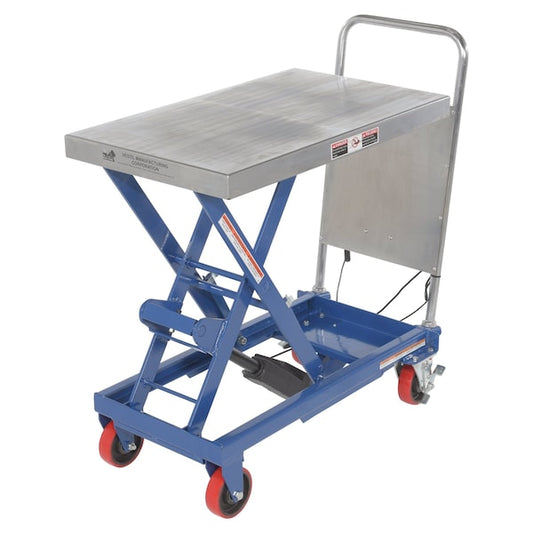 Vestil CART-500-LA Lin ear Actuated Elevating Cart, 500 lb.