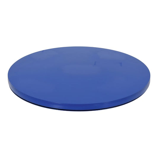 Vestil CA-72-6-TP-RSM Steel 72 In. Carousel, 6K Capacity, Round Smooth Top Plate Blue