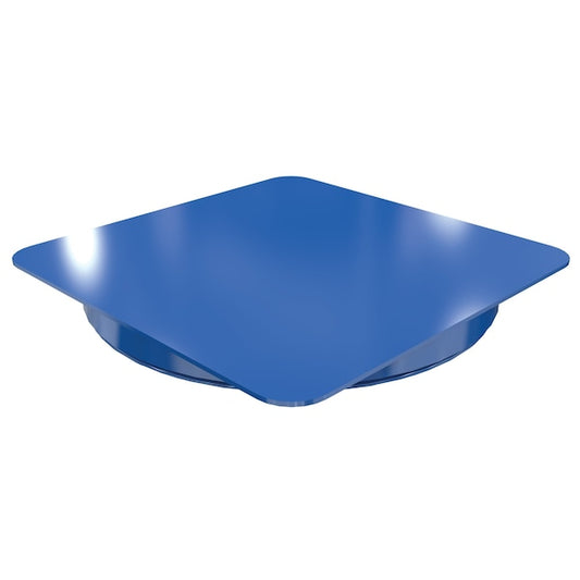 Vestil CA-72-6-TP-SSM Steel 72 In. Carousel, 6K Capacity, Square Smooth Top Plate Blue