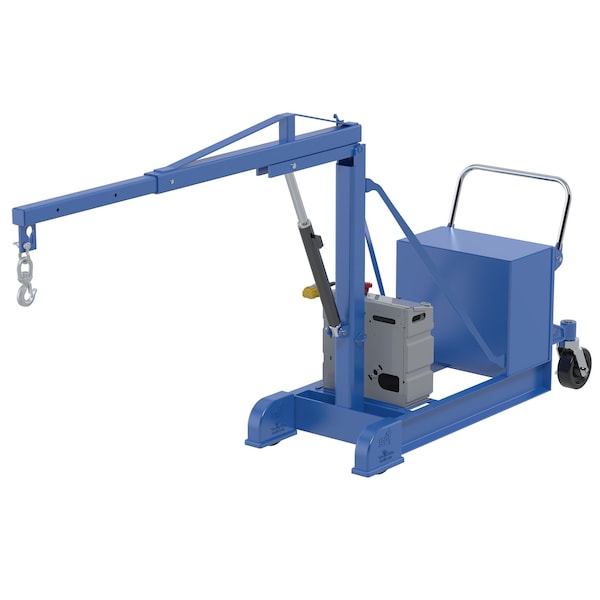 Vestil CBFC-500-DC Steel DC Counter Balance Floor Crane 500 Lb. Capacity Blue