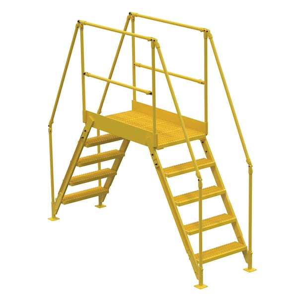 Vestil COL-5-46-33 Cross-Over Ladder, 5 Step, 48 H, 38 W