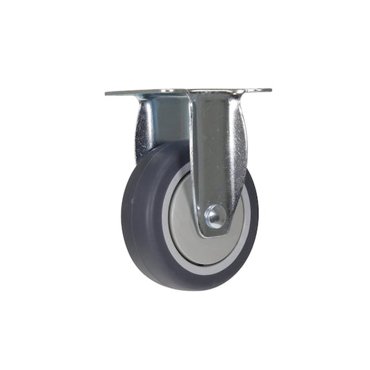 Vestil CST-B28-4X1TPR-R Dark Gray Rigid Thermoplastic Polyurethane Rubber Caster 4 x 1 1/4