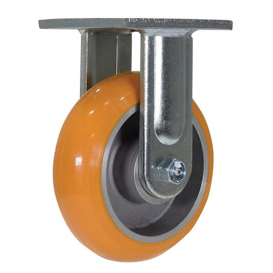 Vestil CST-F40-6X2SI-R Orange Premium Heavy Duty Rigid Polyurethane 6 x 2 Caster