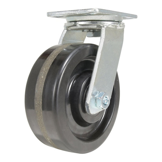 Vestil CST-VE-8X3PH-S Phenolic Swivel Caster 8 In. Diameter x 3 In. Width 2500 Lb. Capacity Black