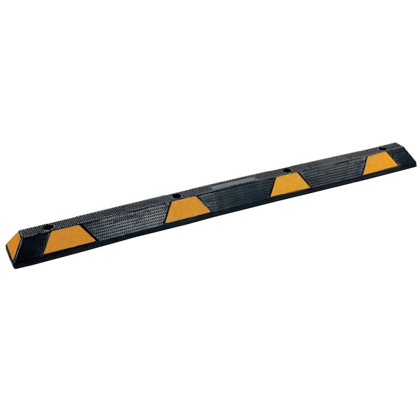 Vestil CS-33-BL Car Stop, Plastic, 4 in Height, 71 3/4 in Length, Black