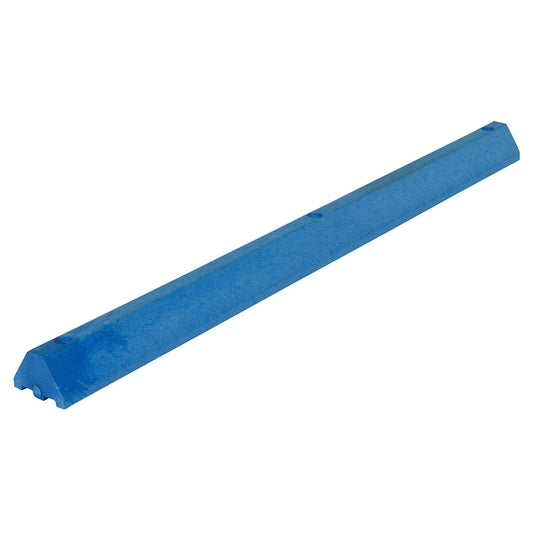 Vestil CS-S72-B Car Stop, Plastic, 4 Height, 72 Length, 30, Blue