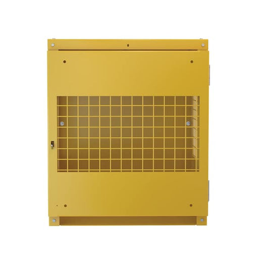 Vestil CYL-V-4-KD Yellow Cylinder Storage Vertical 4 Cylinder Capacity Knock Down