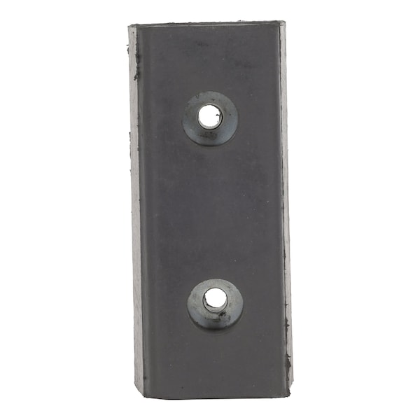 Vestil DBE-10-1 Black Hardened Molded Rubber Bumper 10 In 1 piece