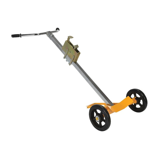 Vestil DBT-1000 Gray and Yellow Deluxe Tilt Back Drum Truck 1000 lb Mold On Rubber