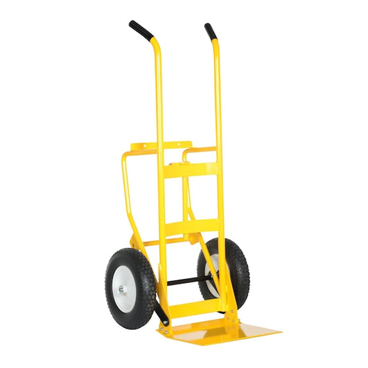 Vestil DCHT-1 Yellow Multi Purpose Drum And Hand Truck 500 lb Capacity Pneumatic