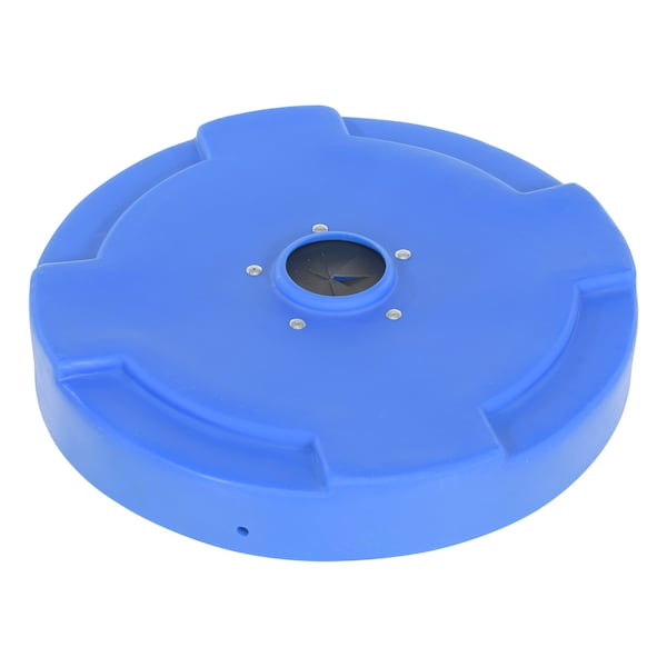 Vestil DC-P-55-CANF-BU DRUM RECYCLING LID FLAPS 55 GAL BLUE