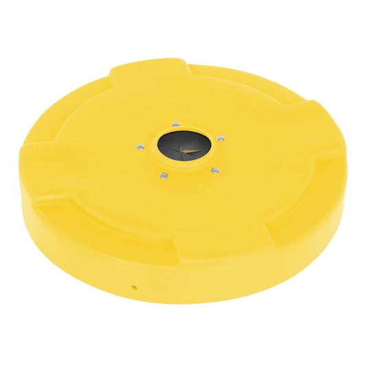 Vestil DC-P-55-CANF-YL DRUM RECYC LID FLAP 55 GAL(CLOSED) YELLOW