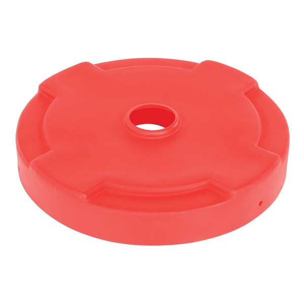 Vestil DC-P-55-CAN-RD DRUM RECYCLING LID 55 GAL DRUM RED