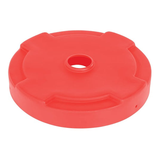 Vestil DC-P-55-CAN-RD DRUM RECYCLING LID 55 GAL DRUM RED
