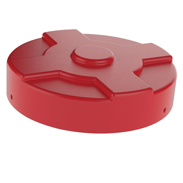 Vestil DC-P-55-RD RED DRUM COVER 55 GALLON