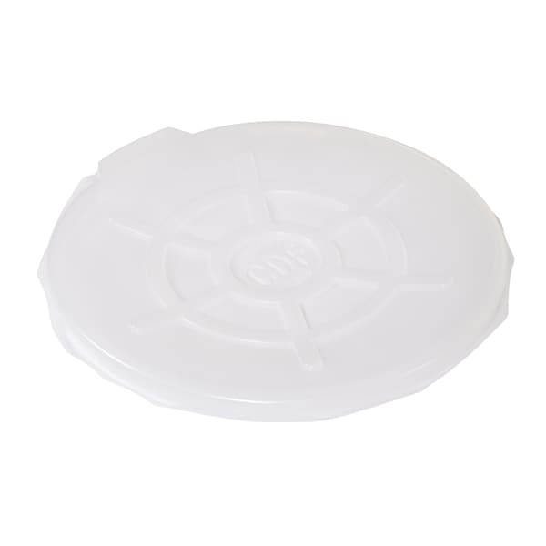 Vestil DC-TPO Clr Plstc Drum Cover Open Head 55Gal, PK5