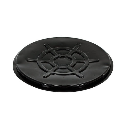 Vestil DC-TP-B Blk Plstc Drum Covr Close Head 55Gal, PK5