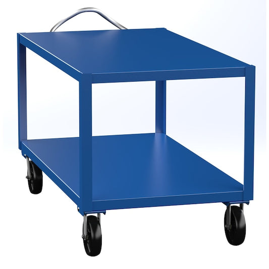 Vestil DH-PH4-3460 Ergo Handle Cart - Extra Heavy Duty, Steel, 4000 lb Load Capacity, 2 Shelves, 34.5" W