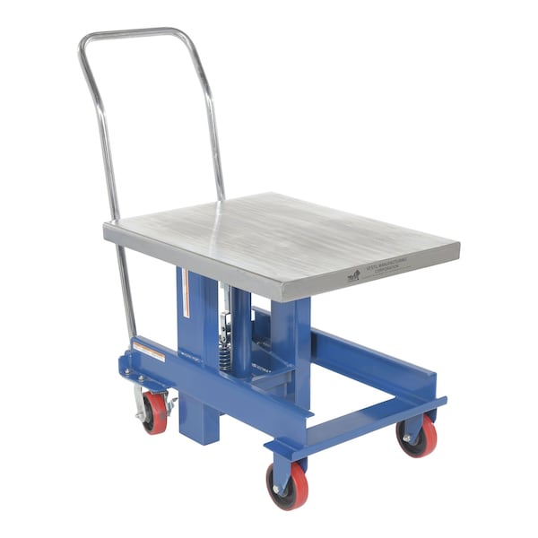 Vestil DIE-2430-36-C Ergo Manual Chrome Platform Table, Load Cap. 2000 lb., Overall Width: 24"