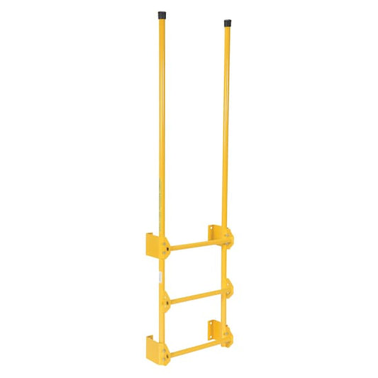 Vestil DKL-3 77-1/2" Overall H, Dock Ladder, Walk-Through Style, 3 Step, Steel, 3 Steps, 300 lb. Load Capacity