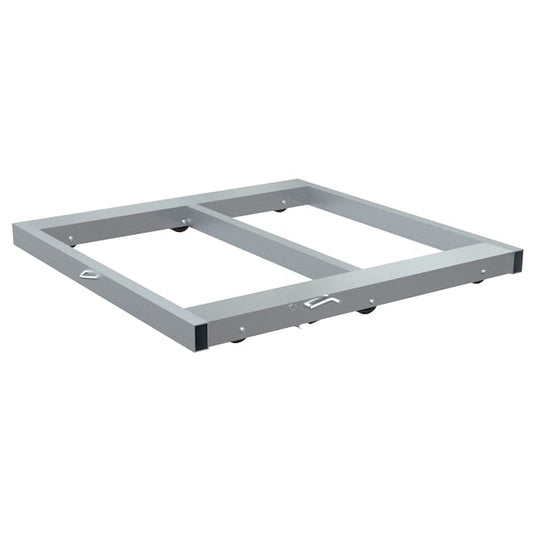 Vestil DOL-4048-6T-FL Aluminum Pallet Dolly With Tilt & Floor Lock 40 In. x 48 In. 4,000 Lb. Capacity Silver