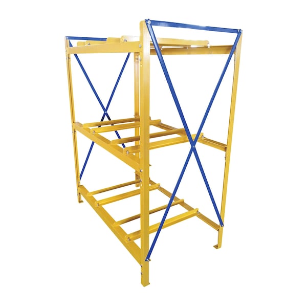 Vestil DRK-2-3 Drum Storage Rack, 2 Wide, 3 High