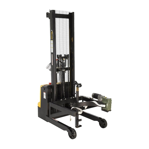 Vestil DRUM-LRT-DC-SCL DC Powered Drum Lifter/Rotator/Transporter with Scale. 550 Lb.