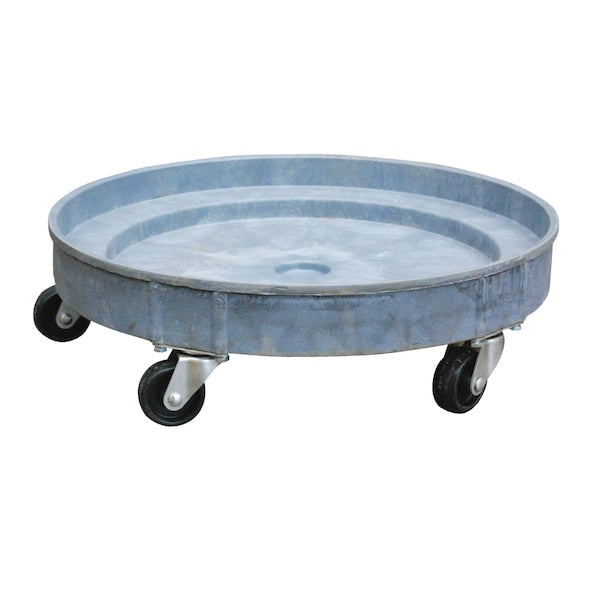 Vestil DRUM-PDD Gray Multi-Level Plastic Drum Dolly 600 lb Hard Rubber Casters