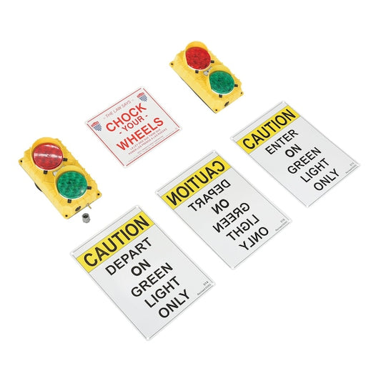 Vestil DTS-5-LED-24DC Traffic System Stop/Go Set, 24V, LED