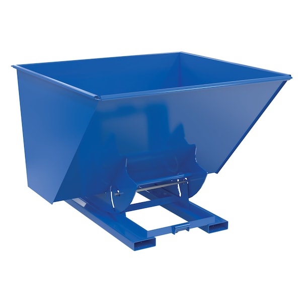 Vestil D-250-HD-NB HOPPER W/O BUMP & DUMP HD 2.5 CU 6K BLUE