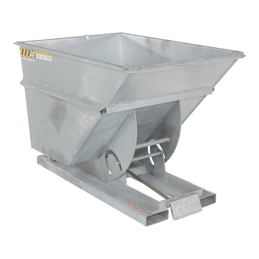 Vestil D-33-HD-GAL Heavy Duty Self-Dump Hopper .33 Cubic Yard 6000 lb Galvanize