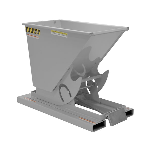 Vestil D-33-MD-GY-MG Medium Duty Self-Dump Hopper .33 Cubic Yard 4000 lb Machine Gray