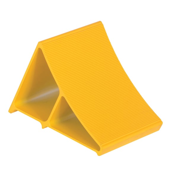 Vestil EALUM-YEL Aluminum Wheel Chock, 10x 7 x 8, Yellow