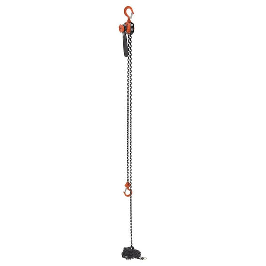 Vestil ELH-05-15 Economy Lever Hoist, 0.5K, 15 ft., 500 lbs Load Capacity, 15 ft Hoist Lift, Hook