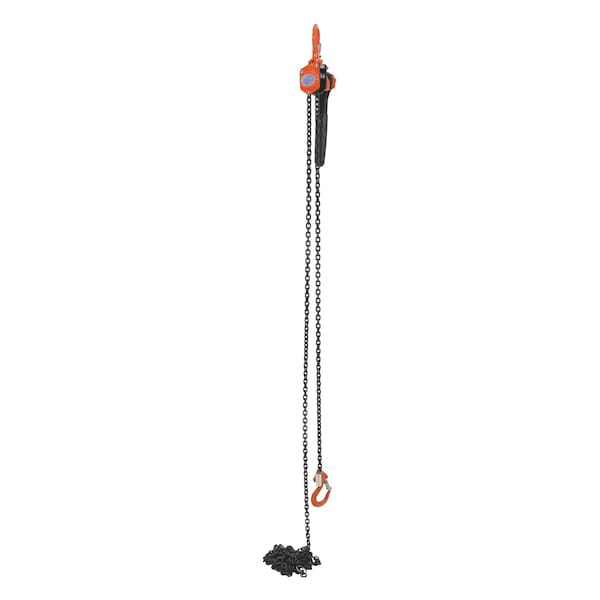 Vestil ELH-10-15 Economy Lever Hoist, 1K, 15 ft., 1000 lbs Load Capacity, 15 ft Hoist Lift, Hook