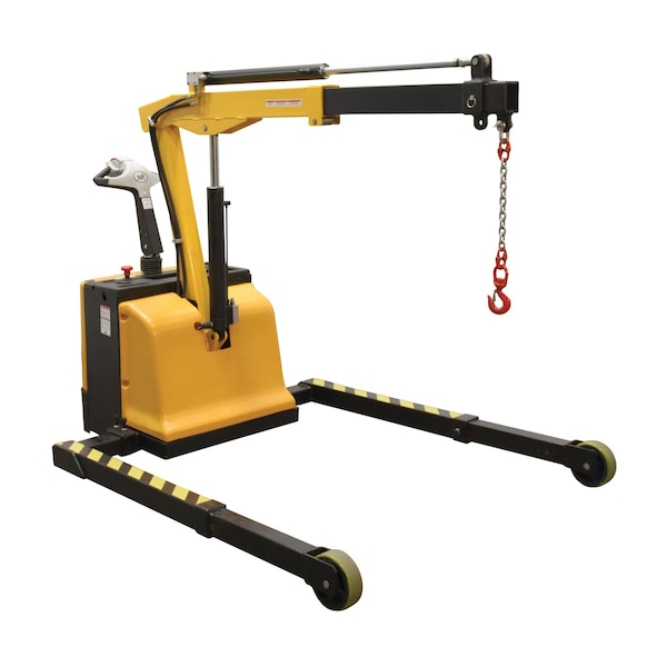 Vestil EPFC-25-AA Adj. Electric Powered Floor Crane, 2.5K