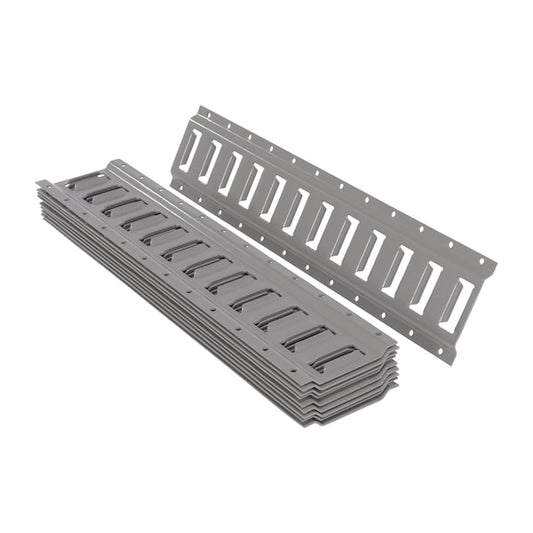 Vestil E-TRK-2-GY-10PK E-TRACK 2 FOOT GRAY, PK10