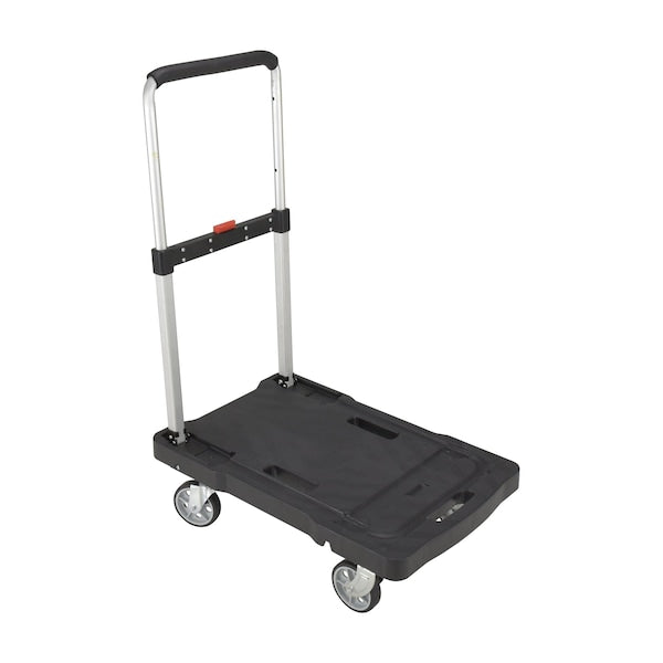 Vestil FF-FPT-1627 Fold Flat Plastic Cart 300 lb Poly Casters 26 3/4 x 16 1/4 x 36 1/2