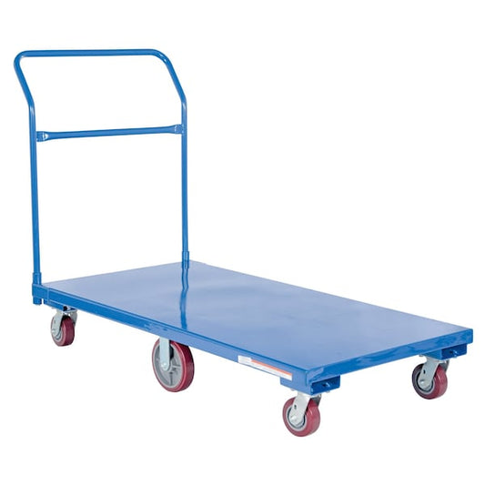 Vestil FLAT-C Flat Bed Cart 2000 lb Polyurethane Casters Usuable 60 x 30 x 11 3/4